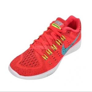 Nike Lunartempo Orange Blue Womens Running Shoe Size‎ 10 Athletic 705462-…
